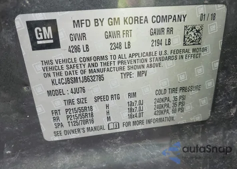 2018 Buick Encore Preferred Ii z USA, uszkodzony, nr VIN KL4CJBSM1JB632785